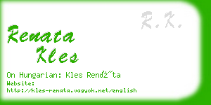 renata kles business card